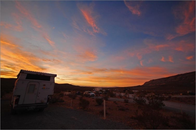 sm 5902.jpg - Sunset at the Red Rock Canyon campground.